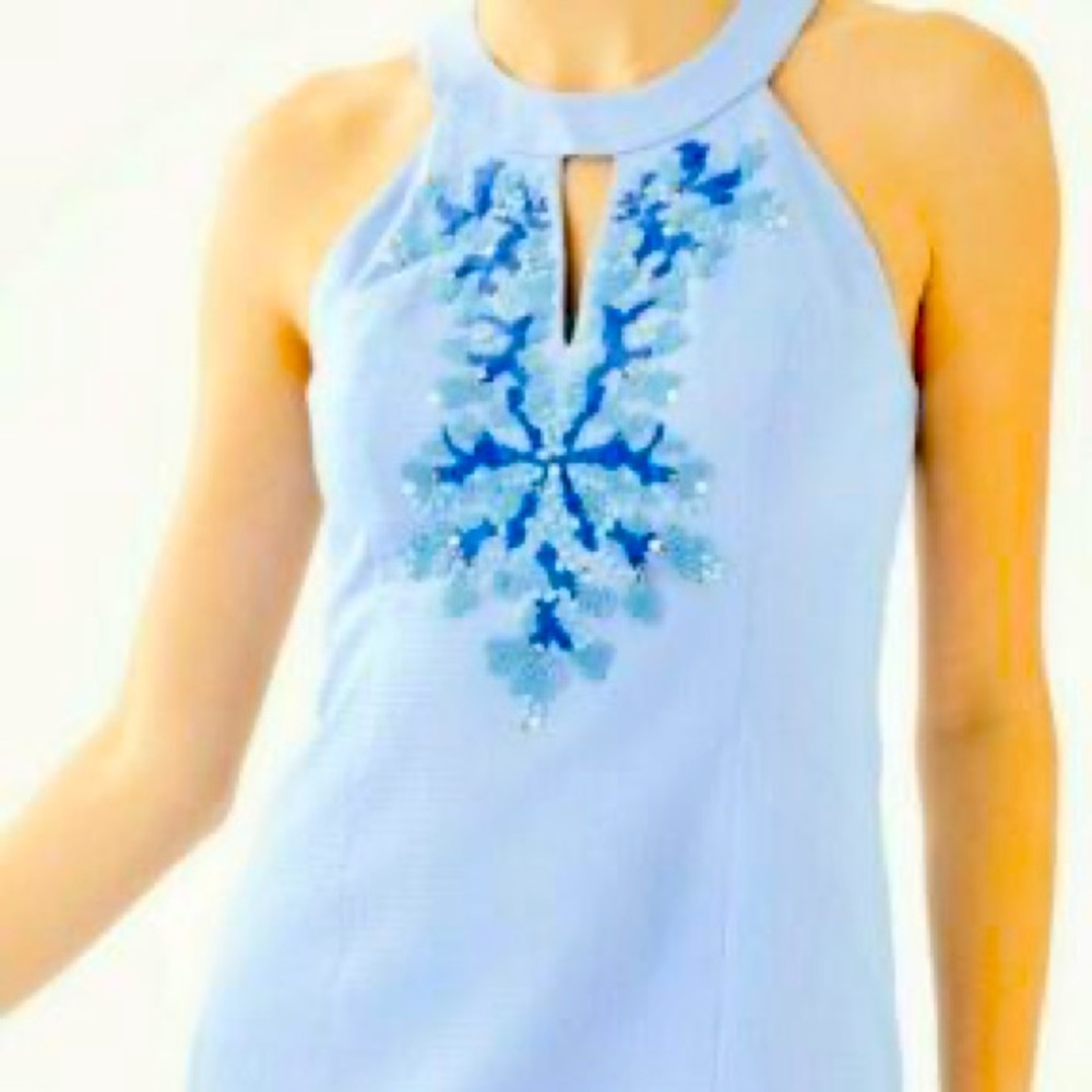 JENA SHIFT DRESS BLUE PERI TINT